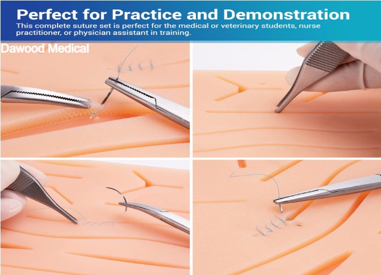 Alcedo complete Suture Practice Kit for Medical Students includes everything you need to practice the technique of suturing.