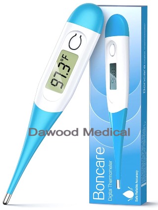 Digital Thermometer. this thermometer can be used in the mouth, armpit and rectal of children and adults with a quick measurement of 10s.